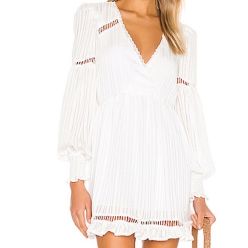 House of Harlow x Revolve v neck while mini dress size small - Picture 3 of 16